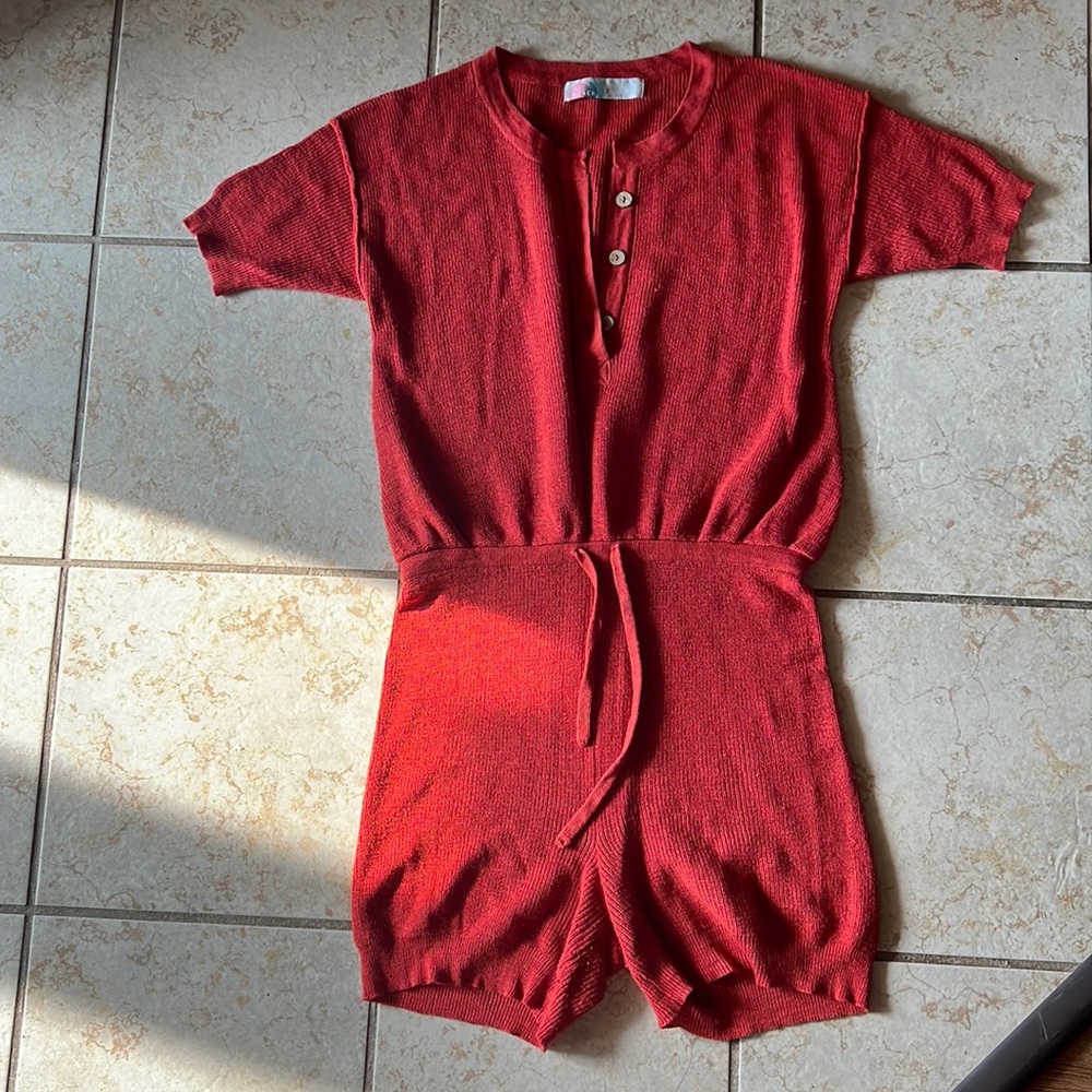 Free People Beach Knit Romper Size Small